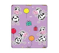 BYwenhopnbs Cool Cow Gift Square Mouse Pad Sewn Edge Design 10&12in