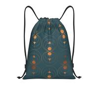 BYwenhopnbs Copper Art Deco On Emerald Drawstring Bag String Bag Lightweight Gym Backpack for Men Women