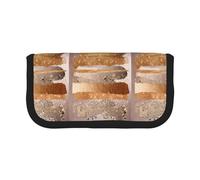 BYwenhopnbs Copper Gold Strokes Glamour Texture,Large Capacity Pencil Case, Pen Pouch Organizer Canvas Pencil Bag for Girls