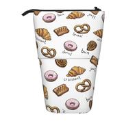 BYwenhopnbs Croissant Stand up Pencil case Holder, Telescopic Pencil Bag