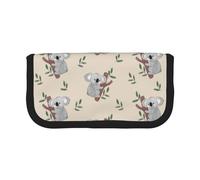 BYwenhopnbs Cute Cartoon Koala Bears Pattern，Large Capacity Pencil Case, Pen Pouch Organizer Canvas Pencil Bag for Girls