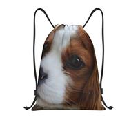 BYwenhopnbs Cute Cavalier King Charles Spaniel Drawstring Bag String Bag Lightweight Gym Backpack for Men Women
