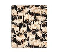 BYwenhopnbs Cute Funny Pugs Dog Square Mouse Pad Sewn Edge Design 10&12in