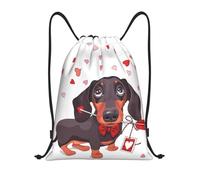 BYwenhopnbs Dachshund Dog Puppy Animal Love Arrow Drawstring Bag String Bag Lightweight Gym Backpack for Men Women
