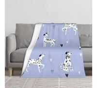 BYwenhopnbs Dalmatian Dog Pattern,Super Soft Thick Comfy Cozy Throw Flannel Blanket Couch 60"x50"