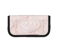 BYwenhopnbs Delicate Pink Marble of Marble with Imitation ,Large Capacity Pencil Case, Pen Pouch Organizer Canvas Pencil Bag for Girls
