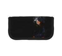 BYwenhopnbs Doberman Pinscher Pets Dogs Black Dogs Doberman,Large Capacity Pencil Case, Pen Pouch Organizer Canvas Pencil Bag for Girls