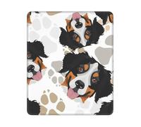 BYwenhopnbs Dog Paws Bernese Mountain Dog Square Mouse Pad Sewn Edge Design 10&12in