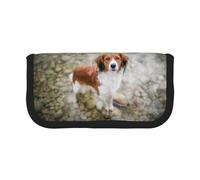 BYwenhopnbs Dogs in The Water River Brown White Dogs Paniel，Large Capacity Pencil Case, Pen Pouch Organizer Canvas Pencil Bag for Girls