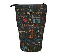 BYwenhopnbs Educational Chemistry Equation Experiment Stand up Pencil case Holder, Telescopic Pencil Bag