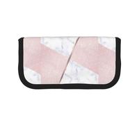 BYwenhopnbs Elegant Girly Rose Gold Glitter & White Marble,Large Capacity Pencil Case, Pen Pouch Organizer Canvas Pencil Bag for Girls