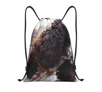 BYwenhopnbs English Cocker Spaniel Brownish White Curly Dogs Drawstring Bag String Bag Lightweight Gym Backpack for Men Women