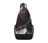 BYwenhopnbs English Cocker Spaniel Brownish White Curly DogsSling Bag for Men Crossbody Small Travel Shoulder Daypack