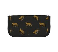BYwenhopnbs Fashion Design Print On Beauty Leopard，Large Capacity Pencil Case, Pen Pouch Organizer Canvas Pencil Bag for Girls