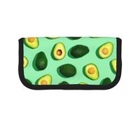 BYwenhopnbs Fresh Green Avocado Fitness People Exercise，Large Capacity Pencil Case, Pen Pouch Organizer Canvas Pencil Bag for Girls