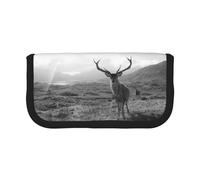 BYwenhopnbs Funny Deer,Large Capacity Pencil Case, Pen Pouch Organizer Canvas Pencil Bag for Girls