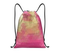 BYwenhopnbs Geometric Rhombus Modern Abstract Art Drawstring Bag String Bag Lightweight Gym Backpack for Men Women