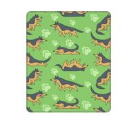 BYwenhopnbs German Shepherd Dog Lovers Square Mouse Pad Sewn Edge Design 10&12in