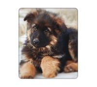 BYwenhopnbs German Shepherd Puppy Square Mouse Pad Sewn Edge Design 10&12in