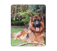 BYwenhopnbs German Shepherd Square Mouse Pad Sewn Edge Design 10&12in
