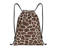 BYwenhopnbs Giraffe Animal Print Drawstring Bag String Bag Lightweight Gym Backpack for Men Women