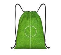 BYwenhopnbs Green Football Stadium Field Drawstring Bag String Bag Lightweight Gym Backpack for Men Women