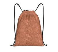 BYwenhopnbs Hammered Copper Look Drawstring Bag String Bag Lightweight Gym Backpack for Men Women
