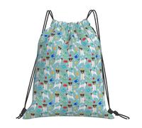 BYwenhopnbs Jack Russell Dog Toys Jack Russells Dog Lovers DogDrawstring Backpack Sports Gym Sackpack Water Resistant String Bag for Women Men
