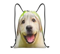 BYwenhopnbs Labrador Retriever Puppy Dog Drawstring Bag String Bag Lightweight Gym Backpack for Men Women