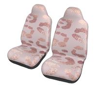 BYwenhopnbs Leopard Print Cheetah Rose Gold,2 PCS Car Seat Covers Front Seats, Universal Anti-Slip Seat Protector
