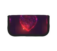 BYwenhopnbs Love Heart from Beautiful Bright Stars,Large Capacity Pencil Case, Pen Pouch Organizer Canvas Pencil Bag for Girls