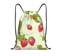 BYwenhopnbs Lovely Strawberry Drawstring Bag String Bag Lightweight Gym Backpack for Men Women