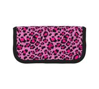 BYwenhopnbs Luxury Pink Leopard Beauty Fashion,Large Capacity Pencil Case, Pen Pouch Organizer Canvas Pencil Bag for Girls