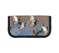BYwenhopnbs Mallards Duck Hunting Mallard Ducks，Large Capacity Pencil Case, Pen Pouch Organizer Canvas Pencil Bag for Girls