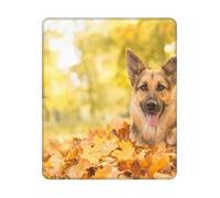 BYwenhopnbs Maple German Shepherd Dog Square Mouse Pad Sewn Edge Design 10&12in