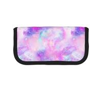 BYwenhopnbs Marbled Galaxy Pink Purple,Large Capacity Pencil Case, Pen Pouch Organizer Canvas Pencil Bag for Girls