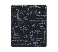 BYwenhopnbs Mathematical Seamless With Geometric Shapes Formulas Square Mouse Pad Sewn Edge Design 10&12in