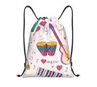 BYwenhopnbs Music Records Blues Music Is My Life Theme Drawstring Bag String Bag Lightweight Gym Backpack for Men Women