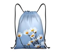 BYwenhopnbs Nature White Flower Drawstring Bag String Bag Lightweight Gym Backpack for Men Women