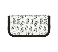 BYwenhopnbs Olive Branch Watercolor Style Nature，Large Capacity Pencil Case, Pen Pouch Organizer Canvas Pencil Bag for Girls
