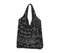 BYwenhopnbs Organic Chemistry Foldable Tote Bag, Waterproof Reusable Shopping Fold Up Bag for Travel