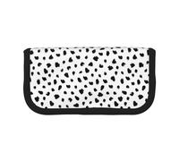 BYwenhopnbs Painterly Dalmatian Animal Print，Large Capacity Pencil Case, Pen Pouch Organizer Canvas Pencil Bag for Girls