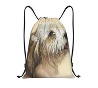 BYwenhopnbs Petite Basset Griffon Vendeen Dog Art Drawstring Bag String Bag Lightweight Gym Backpack for Men Women