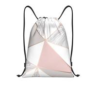 BYwenhopnbs Pink Rose Gold Drawstring Bag String Bag Lightweight Gym Backpack for Men Women