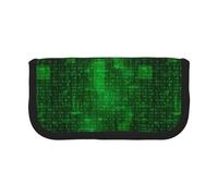 BYwenhopnbs Programmer Binary Data Coding，Large Capacity Pencil Case, Pen Pouch Organizer Canvas Pencil Bag for Girls