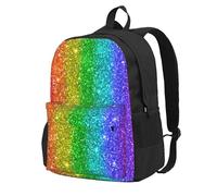 BYwenhopnbs Rainbow Looks Like With SequinSchool Backpack Travel Bag for Men Women College Back Pack with 15 Laptop Compartmen
