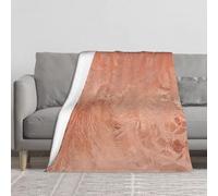 BYwenhopnbs Rose Gold Copper Texture Metallic,Super Soft Thick Comfy Cozy Throw Flannel Blanket Couch 60"x50"