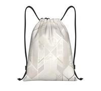 BYwenhopnbs Rose Gold Marble Background Drawstring Bag String Bag Lightweight Gym Backpack for Men Women