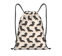 BYwenhopnbs Sausage Dog Drawstring Bag String Bag Lightweight Gym Backpack for Men Women