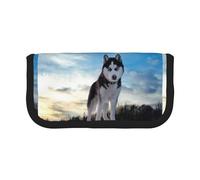 BYwenhopnbs Siberian Husky 1，Large Capacity Pencil Case, Pen Pouch Organizer Canvas Pencil Bag for Girls